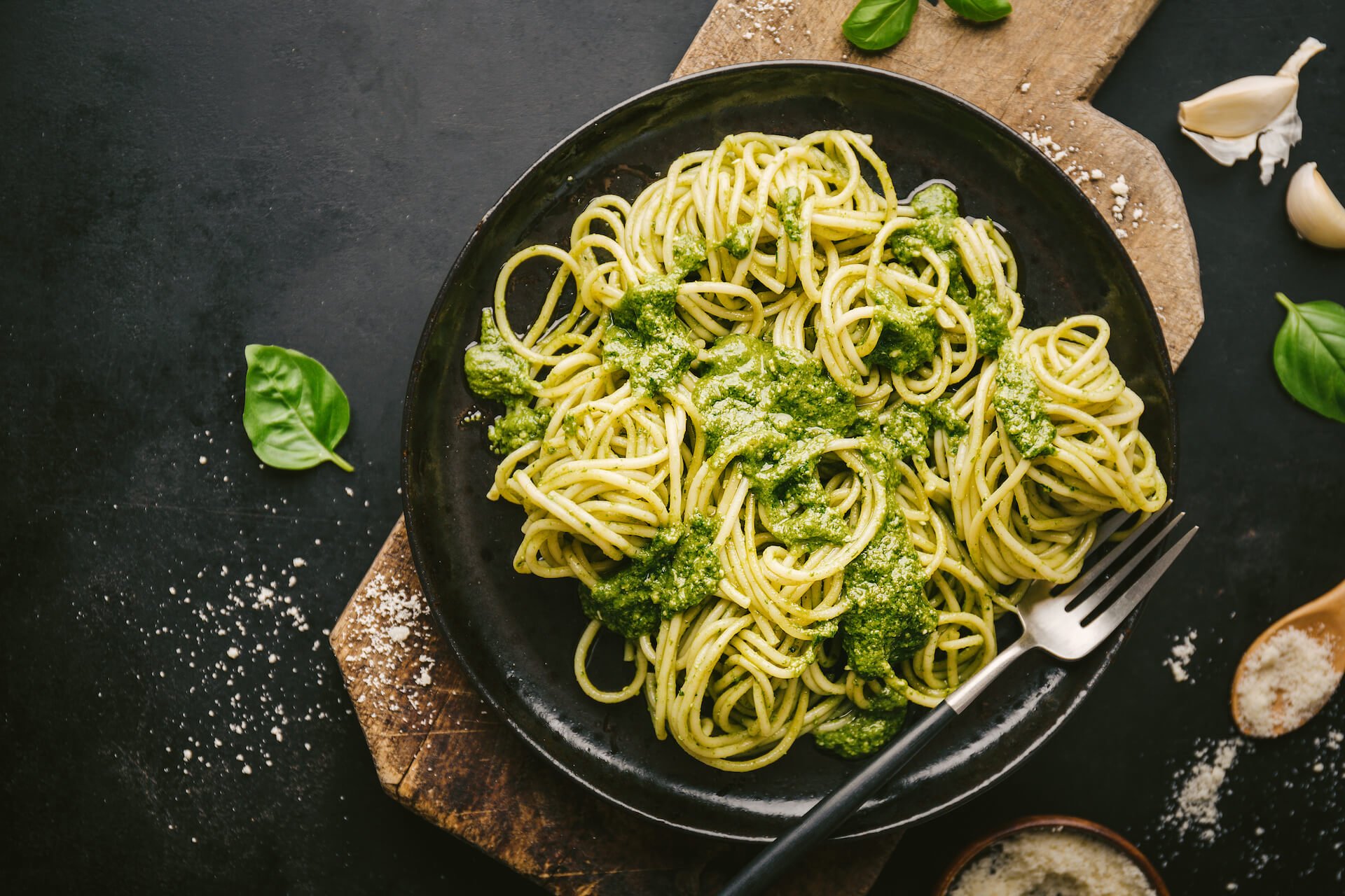 aceite ideal receta de pasta al pesto